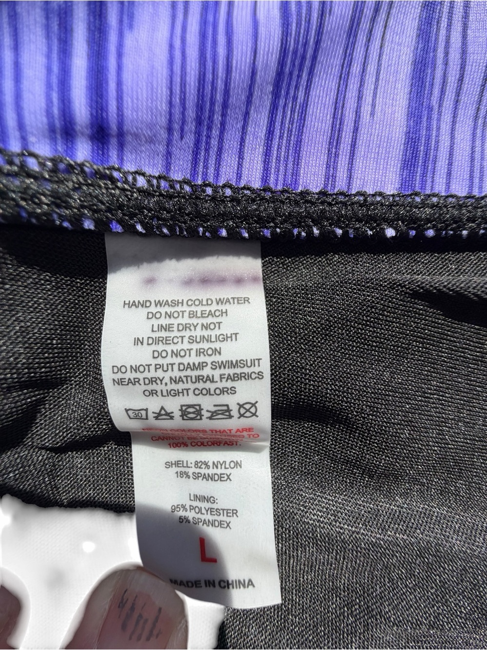 Women's Two Piece Ruched Tankini with Skirted Bottom Swim Suit Size L #260324 - Picture 6 of 10